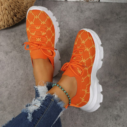 Damen Sneakers Casual Atmungsaktives Mesh Komfortables Design-3