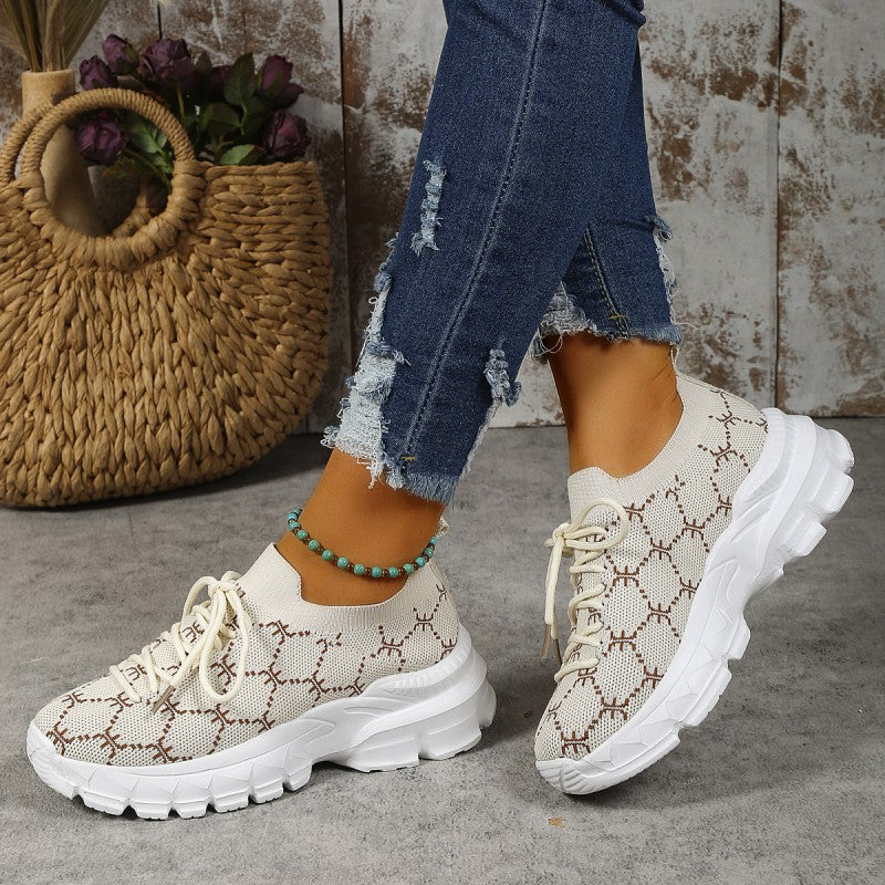 Damen Sneakers Casual Atmungsaktives Mesh Komfortables Design-6