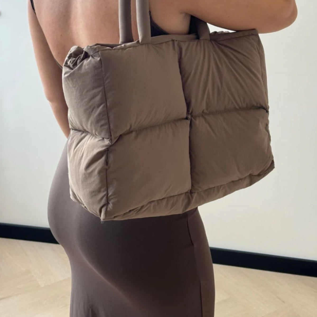 Damen-Tote-Bag, puffiges Polyester, für täglichen Gebrauch 2