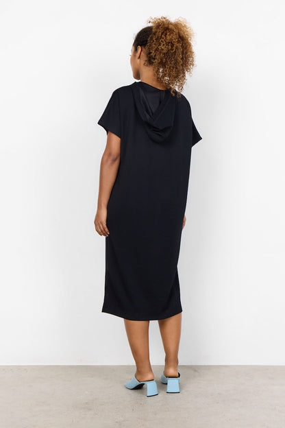 Damen-Thermokleid, mit Kapuze, lässiges Modal, Polyester 4