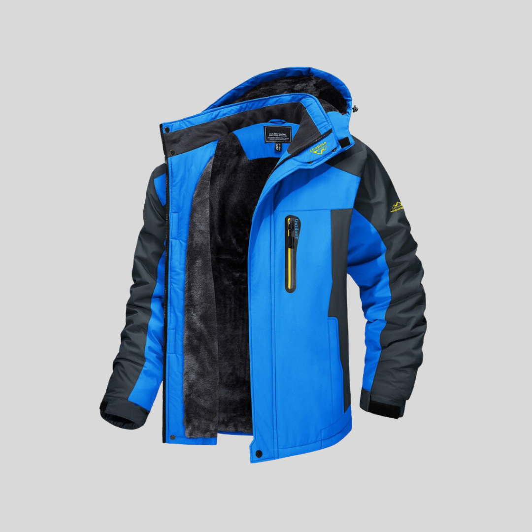 Herren-Winterjacke, Fleecefutter, wasserfestes Polyester 8