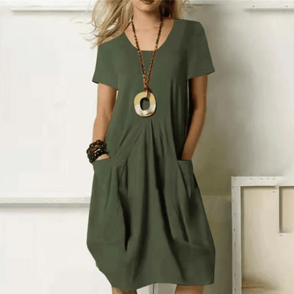 Variant image for Damen-Sommerkleid, leicht und luftig, Baumwollmix-1