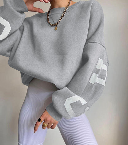 Variant image for Damen-Oversize-Pullover, runder Ausschnitt, weiche Faser-25