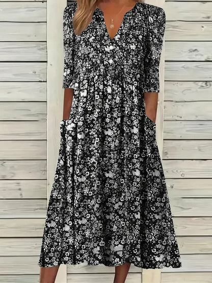 Damenkleid, trendig, bequem, 100 % Baumwolle-4