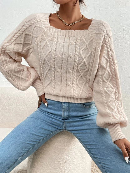 Herrenpullover mit viereckigem Ausschnitt, modernes Design, aus 100 % Baumwolle 6