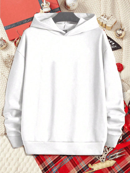 Herren Hoodie Freizeit Polyester mit Herzmuster-4