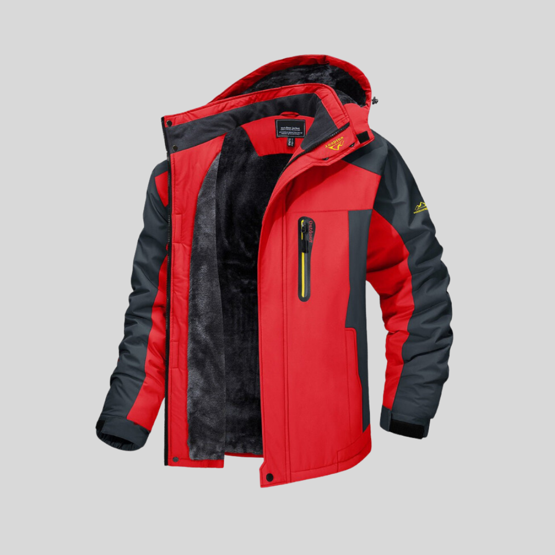 Herren-Winterjacke, Fleecefutter, wasserfestes Polyester 7