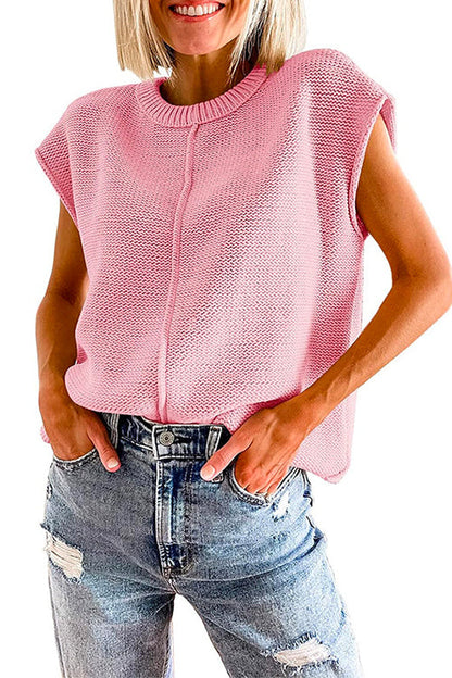 Damen-T-Shirt, kurzärmeliger runder Halsausschnitt, Baumwolle und Polyester-4