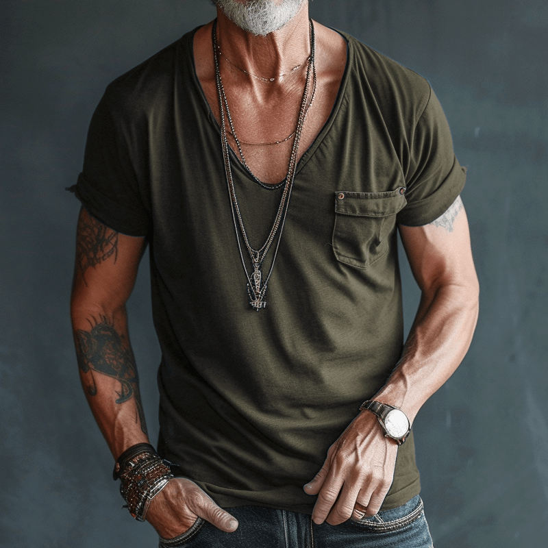 Variant image for Herren-T-Shirt, Cargo, Design, atmungsaktives Material, lässige Passform-25