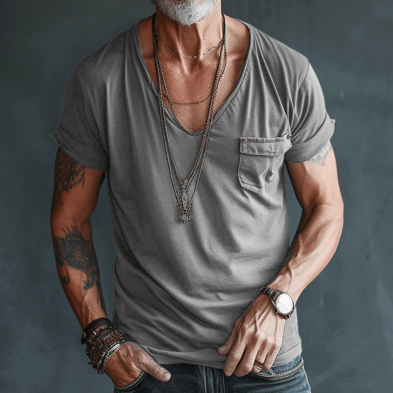Variant image for Herren-T-Shirt, Cargo, Design, atmungsaktives Material, lässige Passform-19