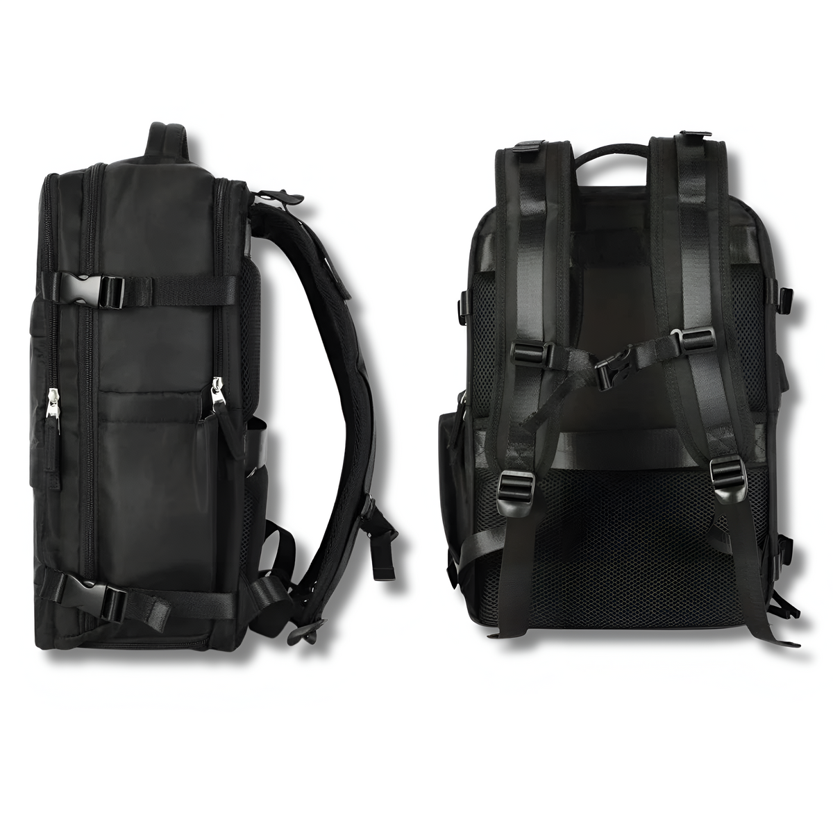 Unisex Rucksack mit großer Kapazität, USB-Ladeanschluss und ergonomischen Schultergurten 2