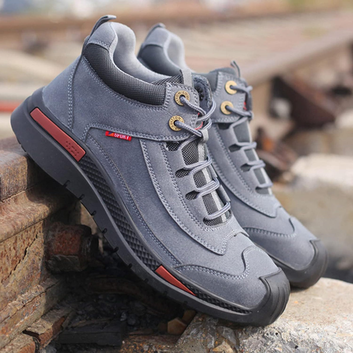 Herrenschuhe, wasserdicht, schickes Synthetikmaterial 4