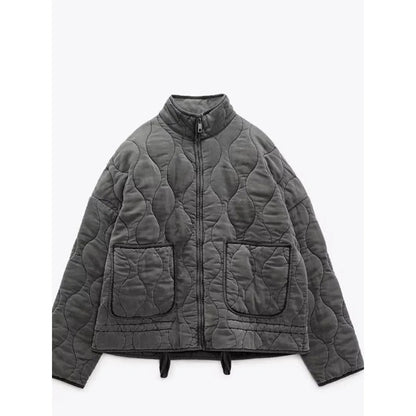 Damen-Lange Winterjacke, Vintage, Stil, Hochwertiger Stoff 5