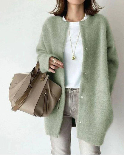 Damen-Strickjacke, weich, hochwertig, Faser, elegantes Design-2