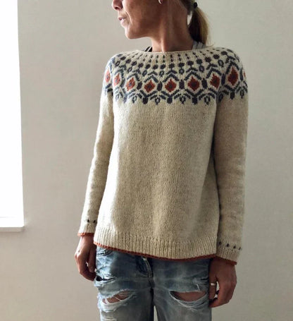 Damen-Strickpullover, Herbstdesign, weiches Material-5