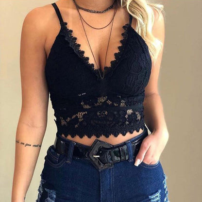 Damen-Cami-Top, V-Ausschnitt, Polyester, elegant, lässig-2