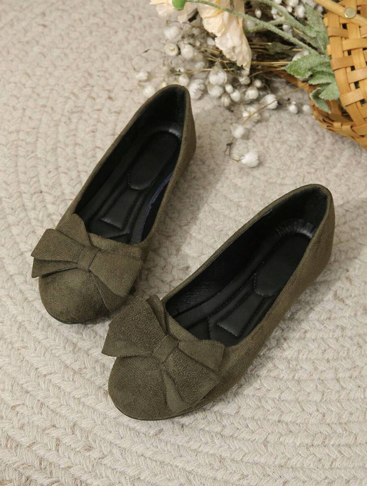 Damen-Loafer aus Leder und Textil mit elegantem Design und verspieltem Bogen – bequeme Passform für alle Anlässe 3