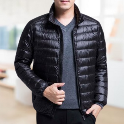 Superleichte Damenjacke mit klassischem Kragen aus Polyester für Herbst und Winter – leichte und bequeme Jacke für Damen 8