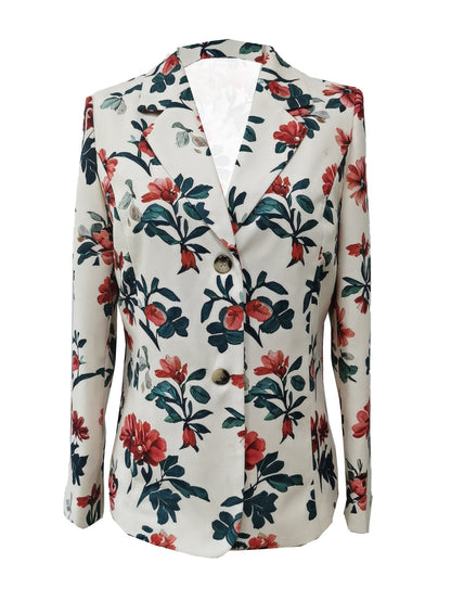 Damen Geblümte Bürobluse Regular Fit Polyester-3