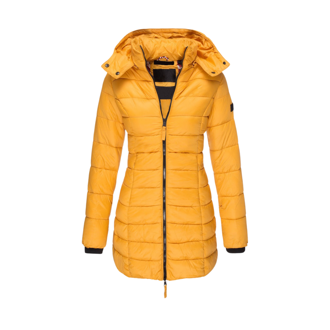 Langer Wintermantel Damen Elegant Wärmend Hochwertiges Material-4