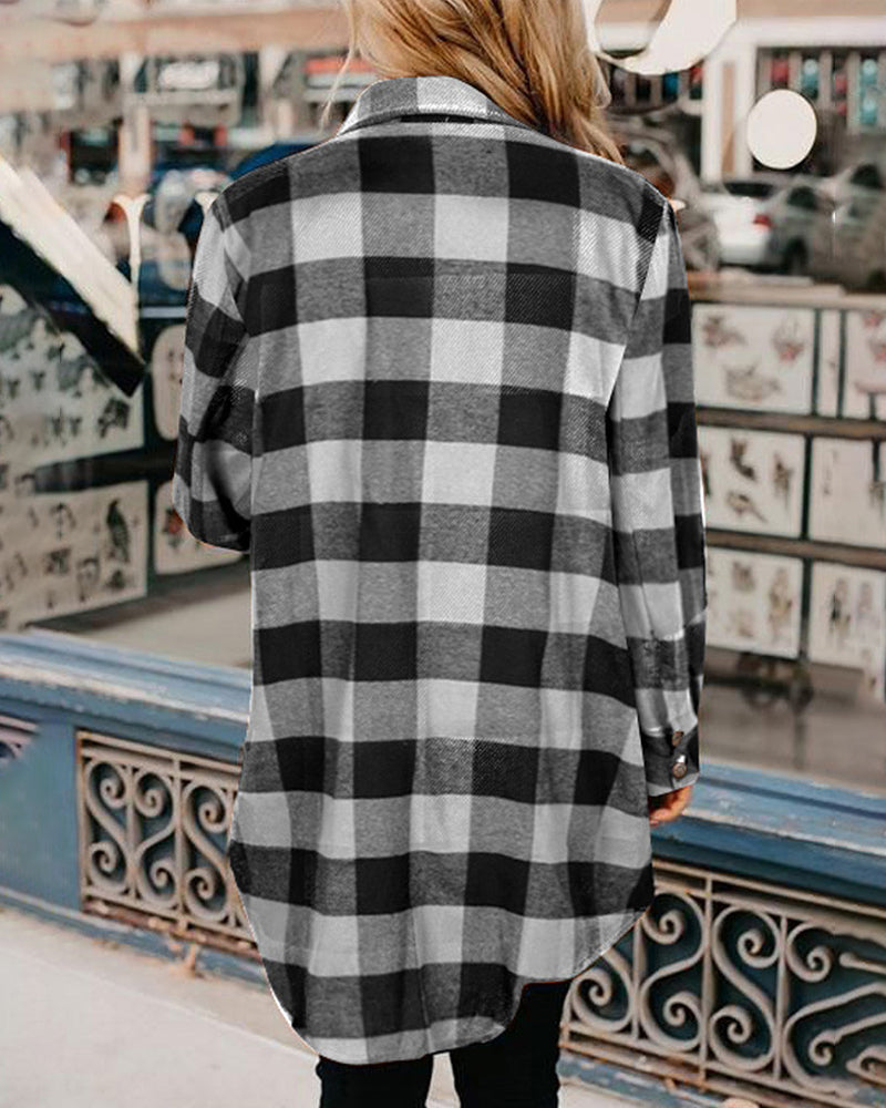 Damen-Mantel Lange Ärmel Polyester Wintermantel-4