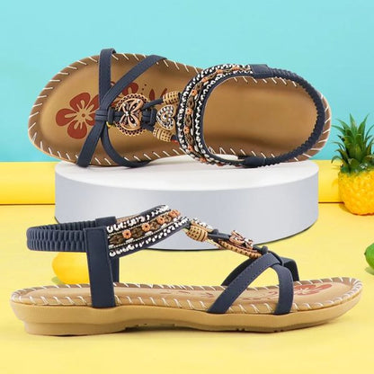 Damen-orthopädische Sandalen, verstellbares Leder, für Komfort und Stil 2