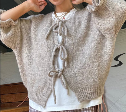 Variantenbild für Damen-Cardigan mit Bindeband aus Polyester-7