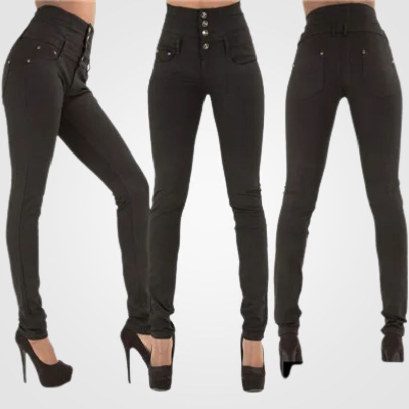 Damen-Jeans High Waist Slim Fit Denim-3