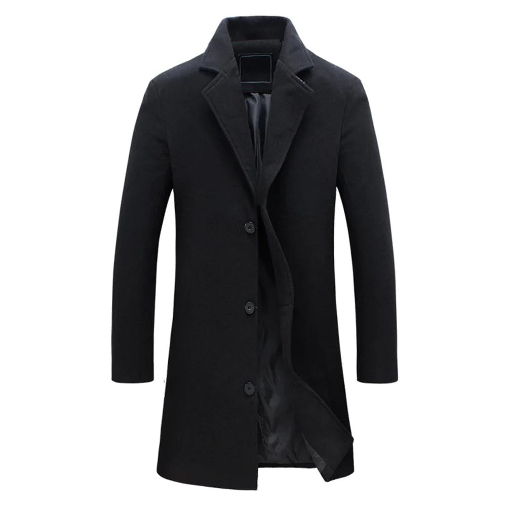 Langer Wintermantel Damen Hochwertige Baumwolle Elegantes Design-3