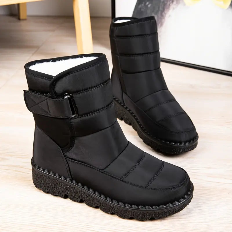 Damen Winterstiefel Isoliert Wasserdicht Minimalistisches Design-2