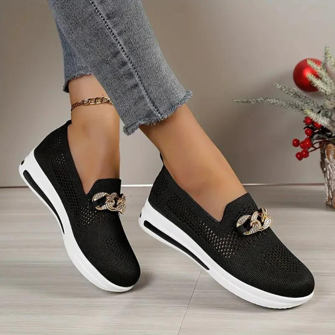 Damen-Sneaker, Slip-On, atmungsaktives Netzmaterial 2