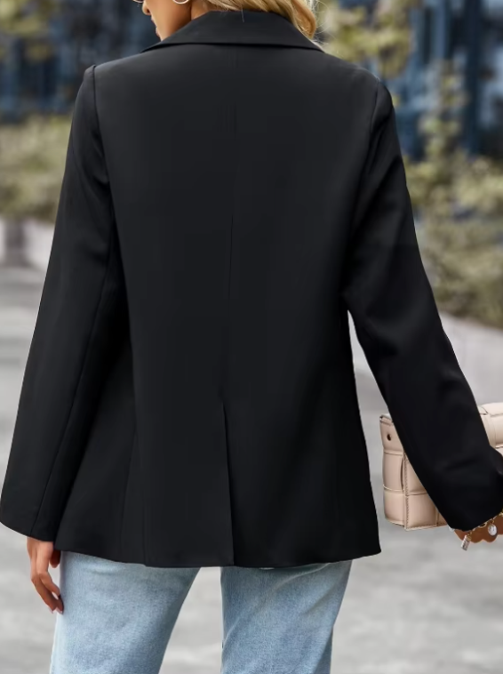 Damen Blazer Lockere Passform Polyester für Alltag und Fest 2