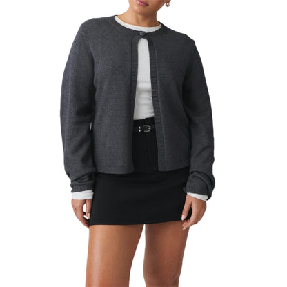 Damen-Strickpullover, Slim Fit, weicher Materialmix-3