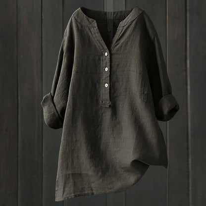Damenbluse vielseitig mit Knopfleiste Polyester-4