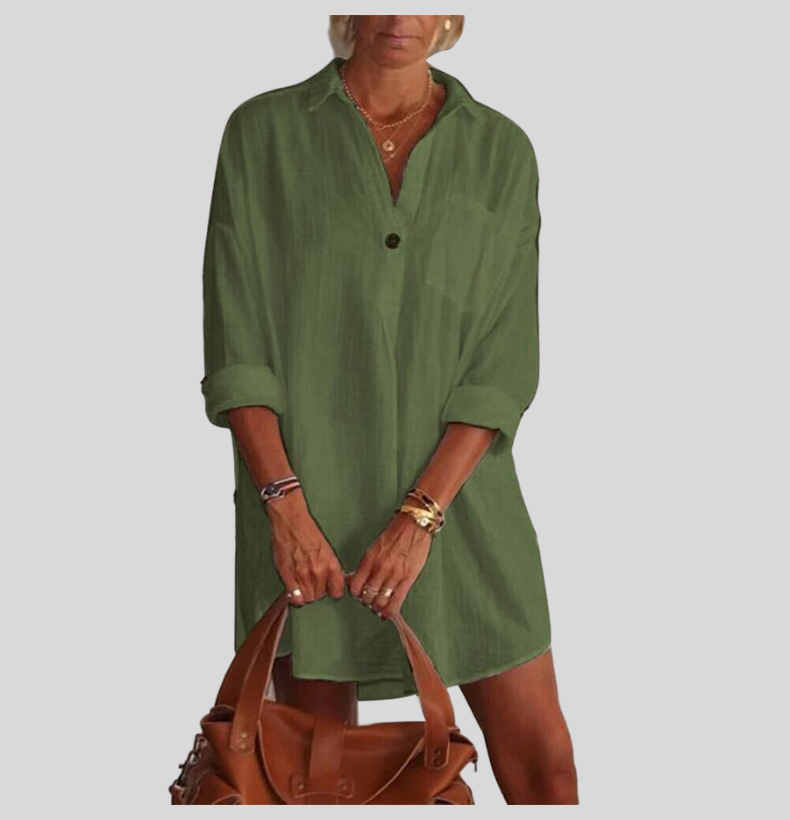 Damen-Kleid, trendig, Polyester, normale Passform-5