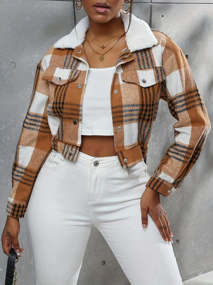 Damenjacke Bomber Winter Wärme Hochwertiges Material-4