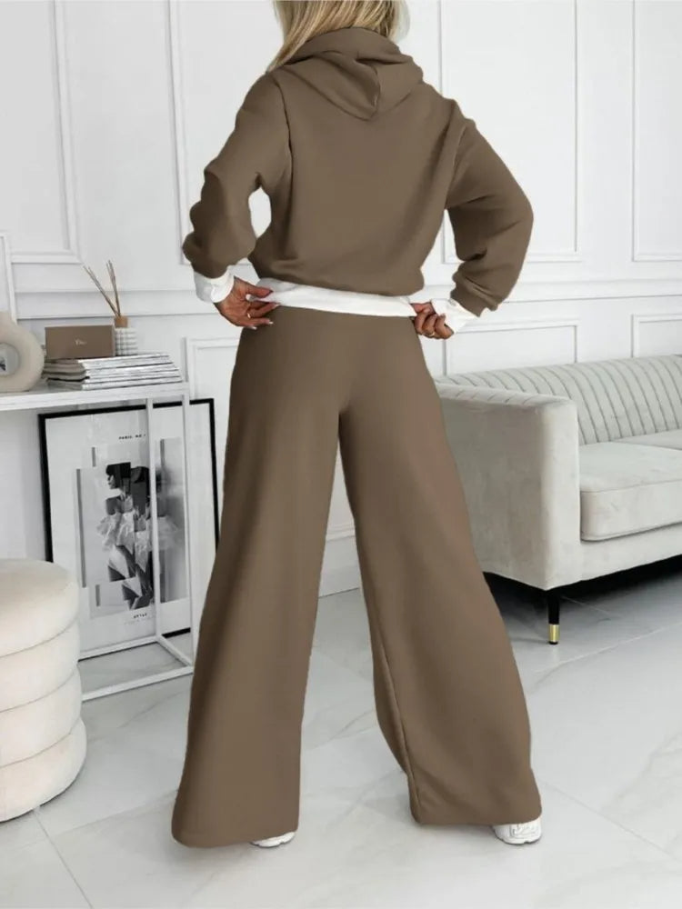 Damen Winter-Set Elegant Hochwertiger Stoff-2