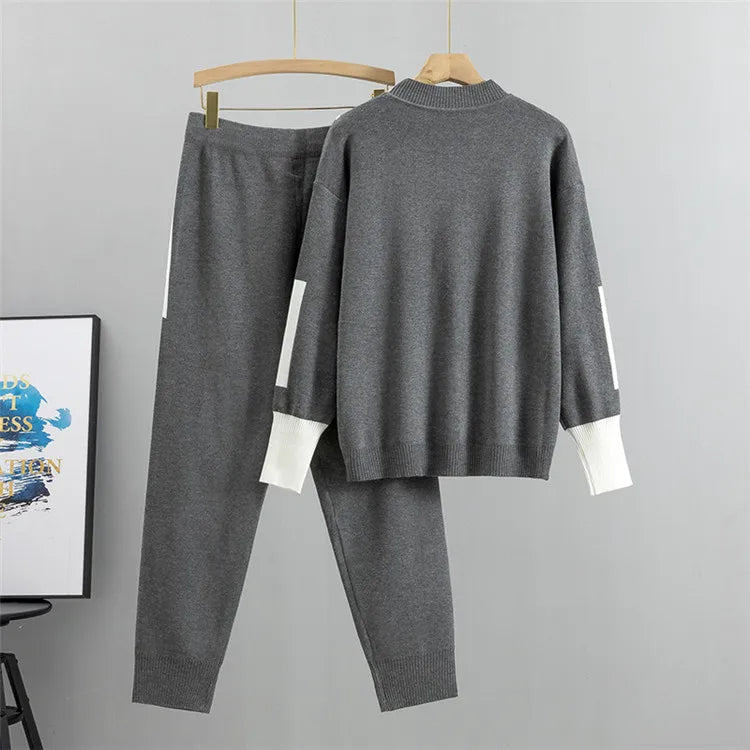 Damen-Strickpullover, langärmelig, Polyester, elegantes Design-2