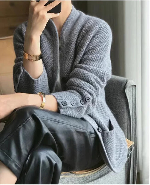 Damenstrickpullover mit Rollkragen aus 100 % Wolle, elegante Wintermode-1