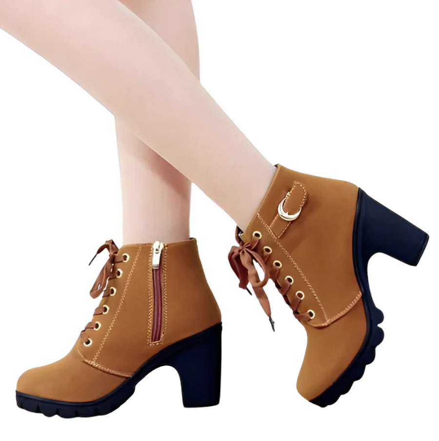 Damen-Stiefel, traditionelles Design, synthetische Materialien-2