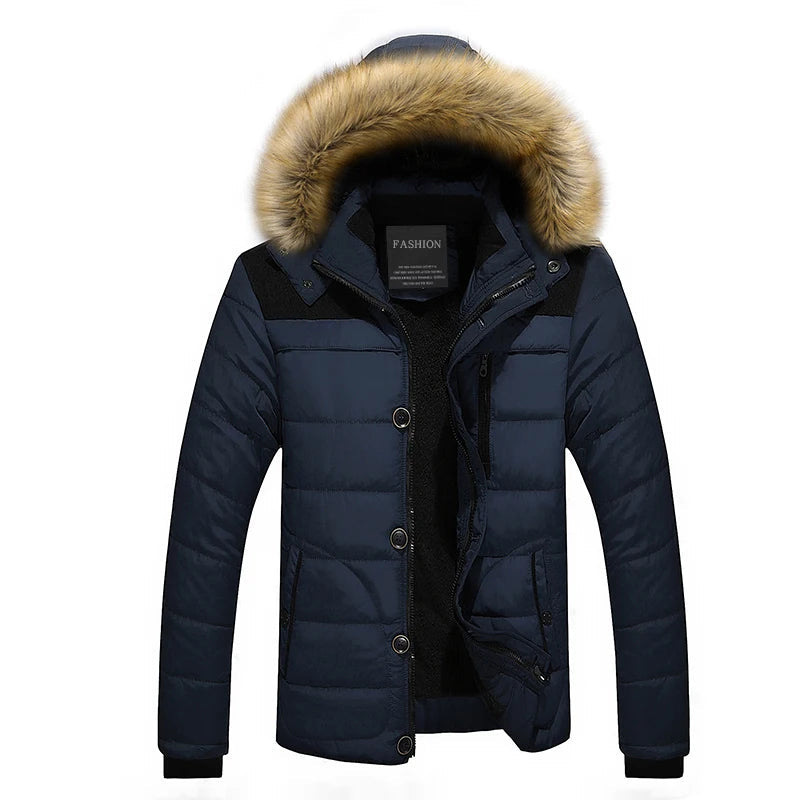 Winterjacke Damen mit Kapuze Polyester Wind- und wasserabweisend Langer Schnitt 6