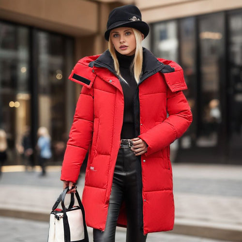 Damenjacke Kapuzenjacke Trendiges Design Polyester und Baumwolle 1