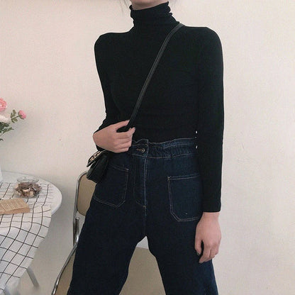 Damen-Pullover, lange Ärmel, weiches Material, elegant 2
