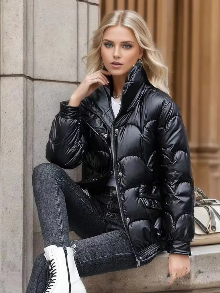 Variant image for Damenjacke Herbst-Winter-Jacke Modernes Design Polyester und Baumwolle-3