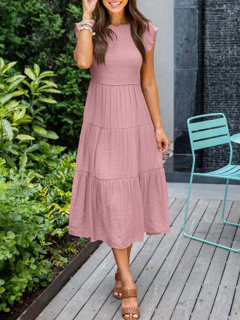 Damen-Sommerkleid, leicht und luftig, für Mittsommer und Fest 2