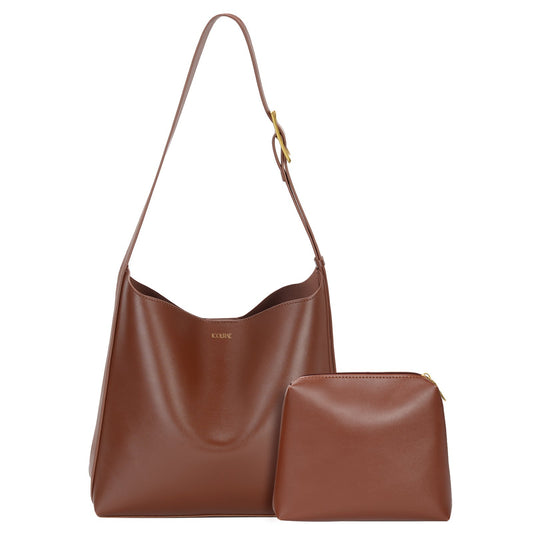 Damen-Bucket-Bag Weiches PU-Leder Geräumiges Design-1