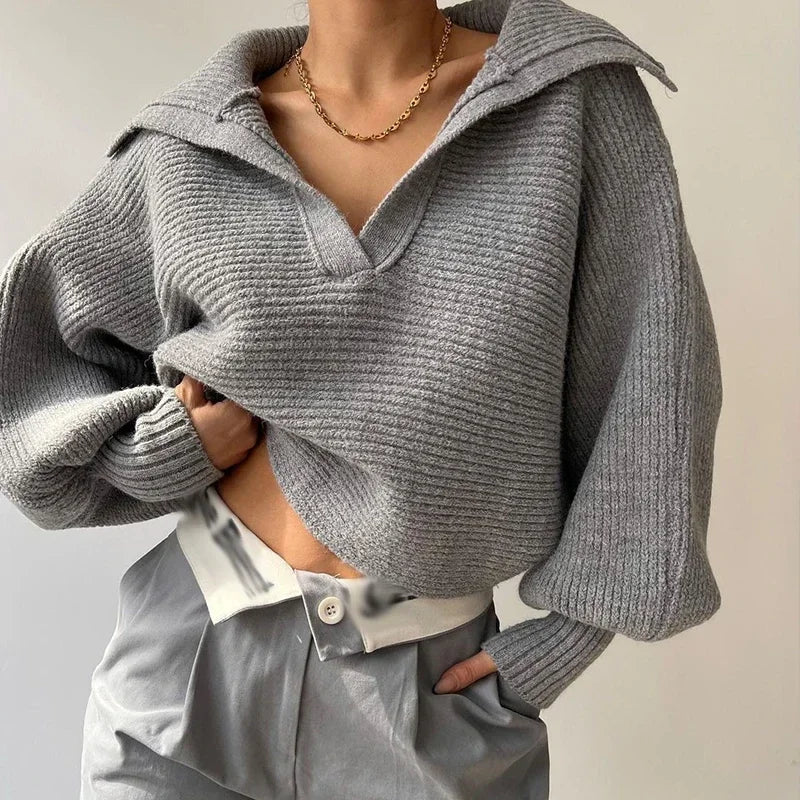 Damenstrickpullover aus zeitlosem Acryl – bequem und vielseitig, normale Passform, perfekt zum Layering 10