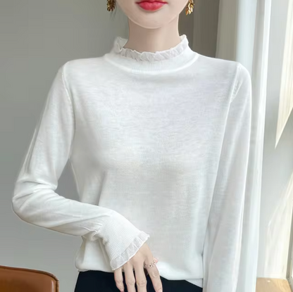 Damen-Rollkragenpullover, breite Passform, aus Kaschmir und Wolle 3