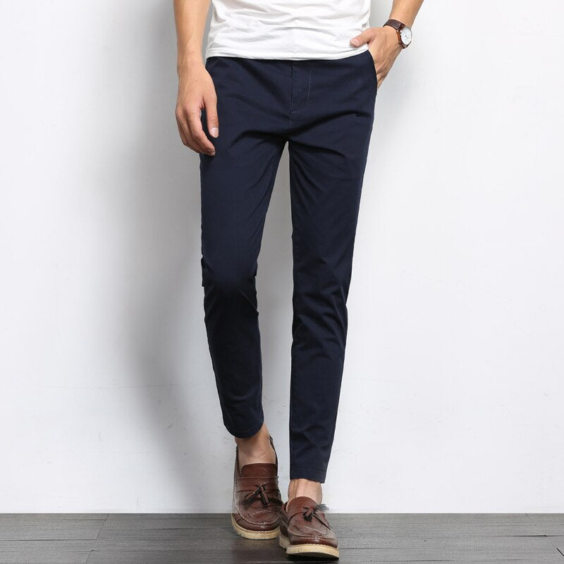 Damen-Hose, schmale Passform, Stretch-Baumwolle-3