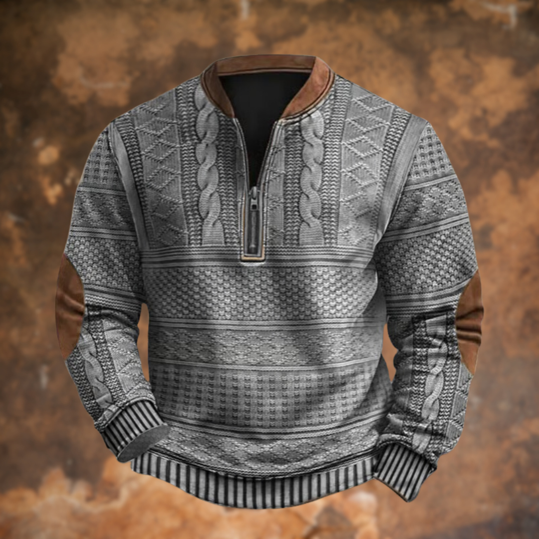 Damenpullover Mit Reißverschluss Weiches Polyester-5